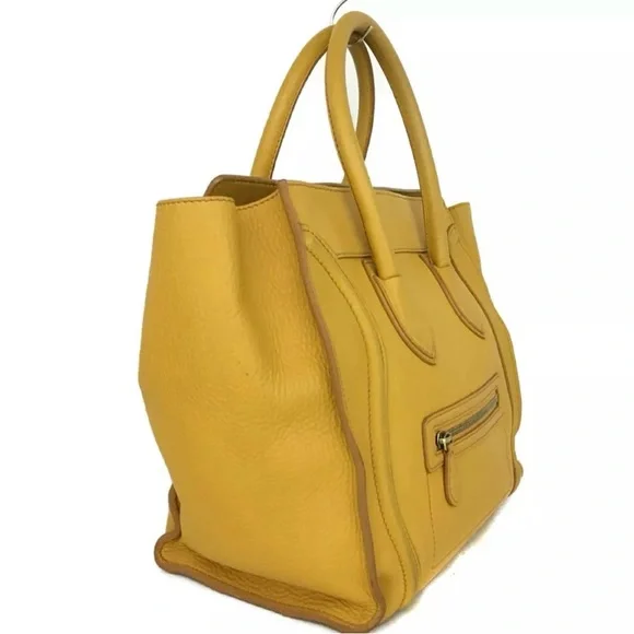 Authentic Micro Luggage Handbag In Drummed Calfskin comes with dustbag. - Picture 11 of 12